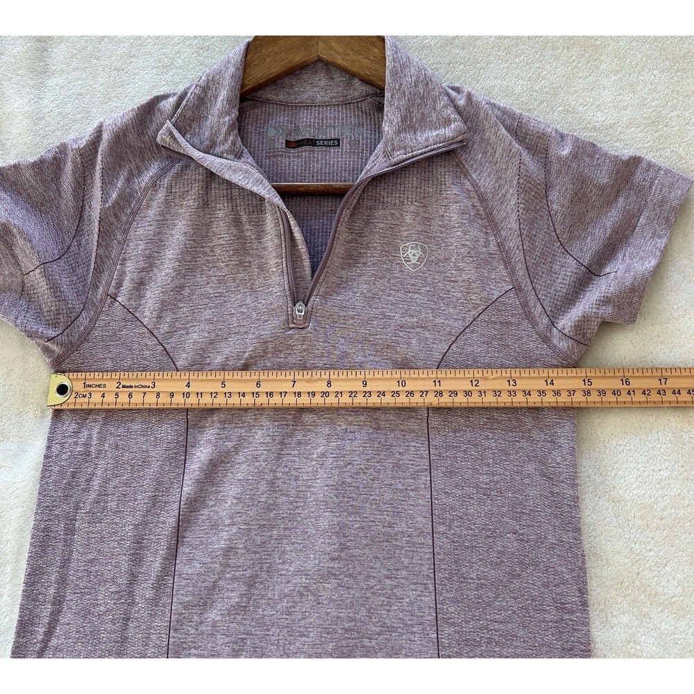 Ariat Tek Shirt Medium Baselayer Seamless Active Tennis Golf Heat Sun Protection - Picture 9 of 11